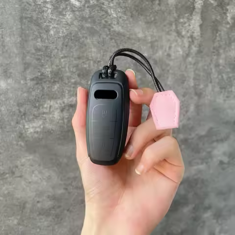 TPU Car Key Case Remote Cover Shell Holder Protector Fob For Audi New A4L A5 A6L Q4 e-tron A7L Q5 Q6