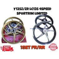 Y125ZR 125Z Y15ZR RIM 6L LC135 4SPEED RIM Y125ZR 125Z SPORTRIM 5KAKI 5BATANG RIM 1SET FR&RR YTEQ RIM