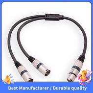 【NEW】3 Pin XLR Female to Dual XLR Male Y Splitter Cable, XLR Splitter Cable, Microphone Splitter Cor