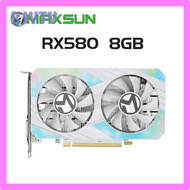 AGWAG Maxsun Rx580 8G Grafische Kaarten Amd Radeon Gddr5 Geheugen Video Gaming Kaart Rx 580 Hdmi Dp 