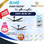 ALPHA FAN AX60 /AX70 /AX80 DC Motor Remote Control 8+8 Speed Ceiling Fan 3B/5B 56" 40" (FREE GIFT - 