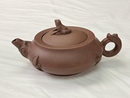 紫砂茶壺 雕刻青蛙