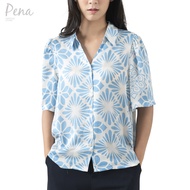 Pena house เสื้อเบลาส์แขนสั้น คอปก POSS052402
