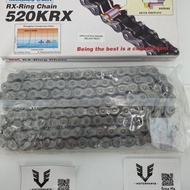 RK 520 KRX Chain RX-Ring Chain 120L 100%Original RK Takasago Chain Big Bike Motor Besar Below 750CC