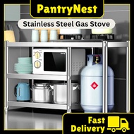 [PantryNest] Stainles Steel Kitchen Rack Kabinet Dapur Gas Rak Dapur Gas Meja Dapur Gas Stove Rack R