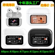 earphone bluetooth Cross-Border New Style A9PRO Wireless Bluetooth Headset Smart Color Screen E11 No