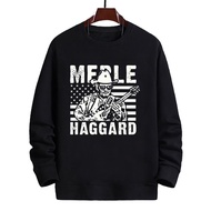 Merle Haggard Crewneck Sweater Made of Cotton Fleece