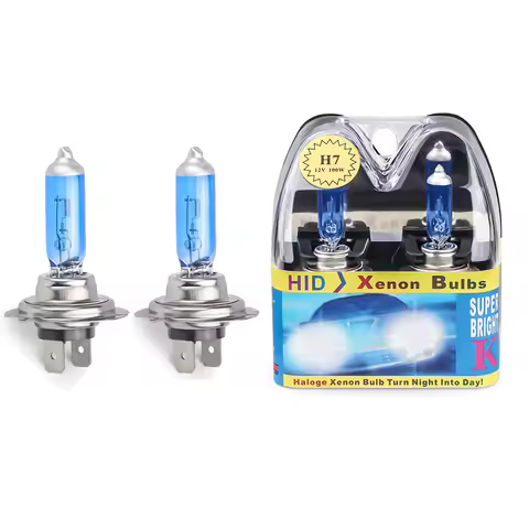 2pcs 6000k Super Bright White H7 Halogen Bulb 12V Car HeadLight Bulb h7 55w 100w Halogen Lamp Car He