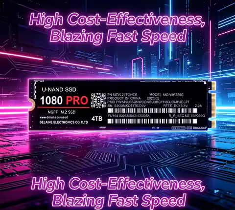 All New 2026 1080Pro 990Pro M.2 NGFF 2280 NVMe PCIe Gen4 Gaming SSD 1TB 2TB 4TB Advanced Heat Dissip