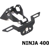 ท้ายสั้นพับได้ แผ่นติดป้ายทะเบียน KAWASAKI NINJA 400 Z400 ผลิตจากเหล็กหนา แข็งแรง