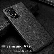 AUTO FOCUS SAMSUNG A52 / SAMSUNG A52S / A72 SOFT CASE LEATHER / CASING HANDPHONE / CASE HP / SILICON HITAM / PELINDUNG HP / COVER BELAKANG HP