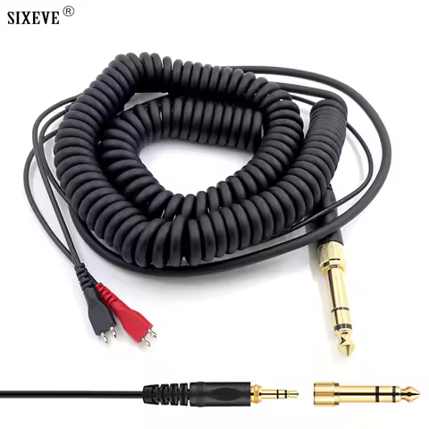 Audio Cable For Sennheiser ﻿HD25 HD545 HD565 HD535 HD580 HD600 HD650 HD660S 3.5mm 6.5mm Dual use Ada