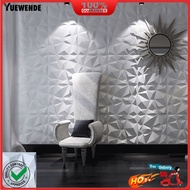  30x30cm 3D Embossed Effect Wall Sticker Waterproof Wall Panel Sticker Easy to Clean Heat Insulation Living Room Wall Decal