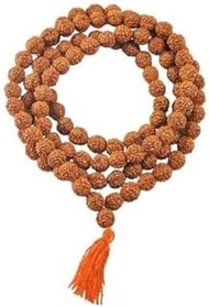 Nepali Rudraksha Mala for Wearing and Japa Mala (5 Mukhi Mala, 108 Beads Mala), Regular, Wood, No Gemstone
