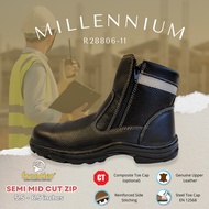 FRONTIER Safety Shoes R28806-11 Semi Mid-Cut Zip Millennium SIRIM JKKP DOSH Safety Boots