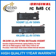 4K1VM 11.4V 97Wh 8070mAh V0GMT 11.4V 56Wh Genuine Original Notebook Laptop Battery For Dell XPS 17 P