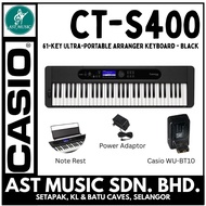 Casio CT-S400 61-key Ultra-Portable Arranger Keyboard - Black (CTS400 / CT S400)