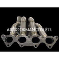 MITSUBISHI 4G93T GSR CUSTOM BANANA TURBO MANIFOLD UP BIG PIPE FLANGE T3