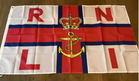 RNLI FLAG WITH Crown 90x150cm 100D polyester custom Banner