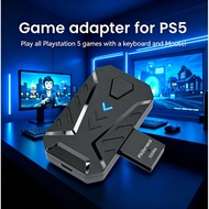 Keyboard & Mouse Adapter for PS5 / PS5 Slim / PS5 Pro, 1000Hz Ultra‑Low Lag Gaming Converter, Adjust