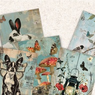 Vintage 32pcs Collage Style Themed Postcards, Thick Cardstock, High-definition Printing, Decorative 