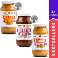 FORTY THIEVES Peanut Butter Bestseller Bundle – 3 x 500g
