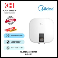 MIDEA D15-25VI 15L & D30-25VI 30L WHITE ELECTRIC STORAGE HEATER - 1 YEAR WARRANTY