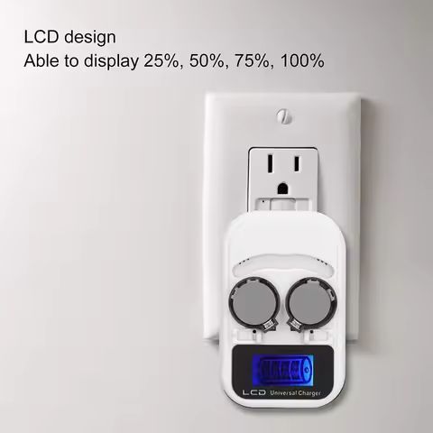2-slot 3.6V LCD Button Battery Charger Recharging for LIR2016/LIR2025/LIR2032/ML2016/ML2025/ML2032 I