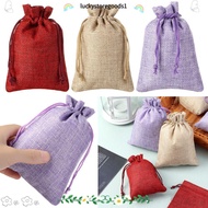 LUCKYSTOREGOODS Drawstring Pouch Hessian Burlap Sack  Candy Organizer