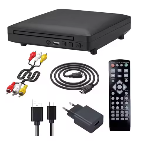 DVD Player High-defination 1080P Full HD Disc Players Home DVD Player Box For TV CD, CD-R/CD-RW Play