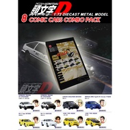 INITIAL D COMIC DIECAST METAL COLLECTION SCALE MODEL CARS (8pcs Combo Pack)