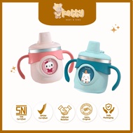 TERMOS Mamiko Stainless Steel Baby Milk Bottle Glass 260 ML | 3-in-1 Stainless Steel Milk Cup | Spil