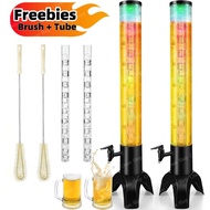 1.5L/3.0L Beer Tower Dispenser Juice Dispenser With Tube & Lighting LED