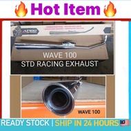 WAVE 100 APIDO STANDARD RACING EXHAUST PIPE WAVE100 W100 RACING EXHAUST BAJU EKZOS EXZOS EJOS STD [ 