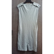 Light blue dress made of light stretch fabric Sleeveless.size S 48 bust 80 length 95cm.