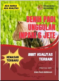 BENIH PADI 1KG INPARI-6 JETE LABEL PUTIH ORIGINAL 100% KWALITAS PREMIUM