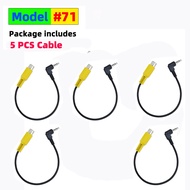 QXNY  AV In Video Cable Adapter 2.5mm AV Jack Male Plug To RCA Female Adapter Cable for GPS and Rear