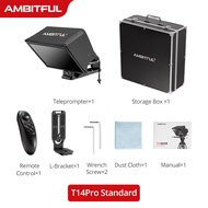 Ambitful T14 Big Screen Teleprompter Professional Interview Foldable Camera Teleprompter for Studio 