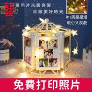 Customized Photo Frame Picture Decoration Windmill Carousel Combination Free Wash 17cm Ferris Wheel 