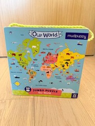 美國 Mudpuppy 世界大拼圖 Our World Jumbo Puzzle #幼兒 #訓練