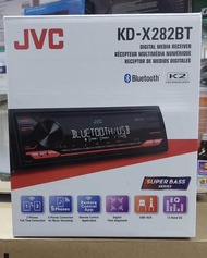 JVC KD-X282BT เครื่องเล่นติดรถยนต์ 1DIN NO CD พร้อมช่องต่อ USB/AUX ด้านหน้า