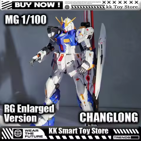 In Stock CHANGLONG 9902 MG 1/100 RX-93ff ν Fukuoka RG Enlarged Version Assembly Model Kits Plastic s