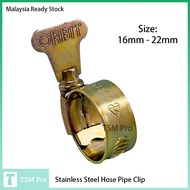 Stainless Steel Hose Pipe Clip With steel Handle (16-22mm)/ klip paip air