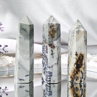 稀有國畫石 草花石 收藏 水墨 花草 山川 觀賞 招財 晶柱 禮物