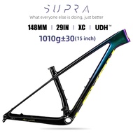LEXON SUPRA คาร์บอน MTB เฟรม29er จักรยานเสือภูเขาคาร์บอน148*12มม. เฟรมจักรยานคาร์บอน MTB 15/17/ 19นิ้วเฟรม29er เพิ่ม