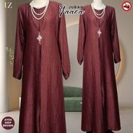 JUBAH ABAYA YAARA IRONLESS - ABAYA MUSLIMAH - JUBAH WANITA - SATIN AIRFLOW
