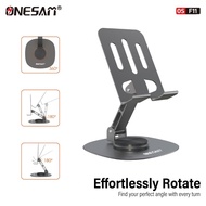 [ Aplus ] ONESAM OS-F11 Metal Folding Rotatable Desktop Phone Stand Universal 360 Rotating Adjustabl