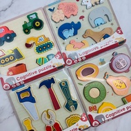 Easy Grip Super Chunky Wooden Puzzle Form Board Learning Board for Kids Educational Puzzle Toy TPC