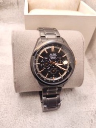 藍寶石 SEIKO ALBA 雅柏錶 黑｜玫瑰金 男錶 二手正品