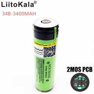 Liitokala lii-34B New 2017 18650B rechargeable battery for Panasonic ncr18650B 3400 mAh 3.7 V PCB Fr